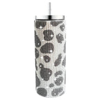 Leopard Print Rhinestone Water Bottle