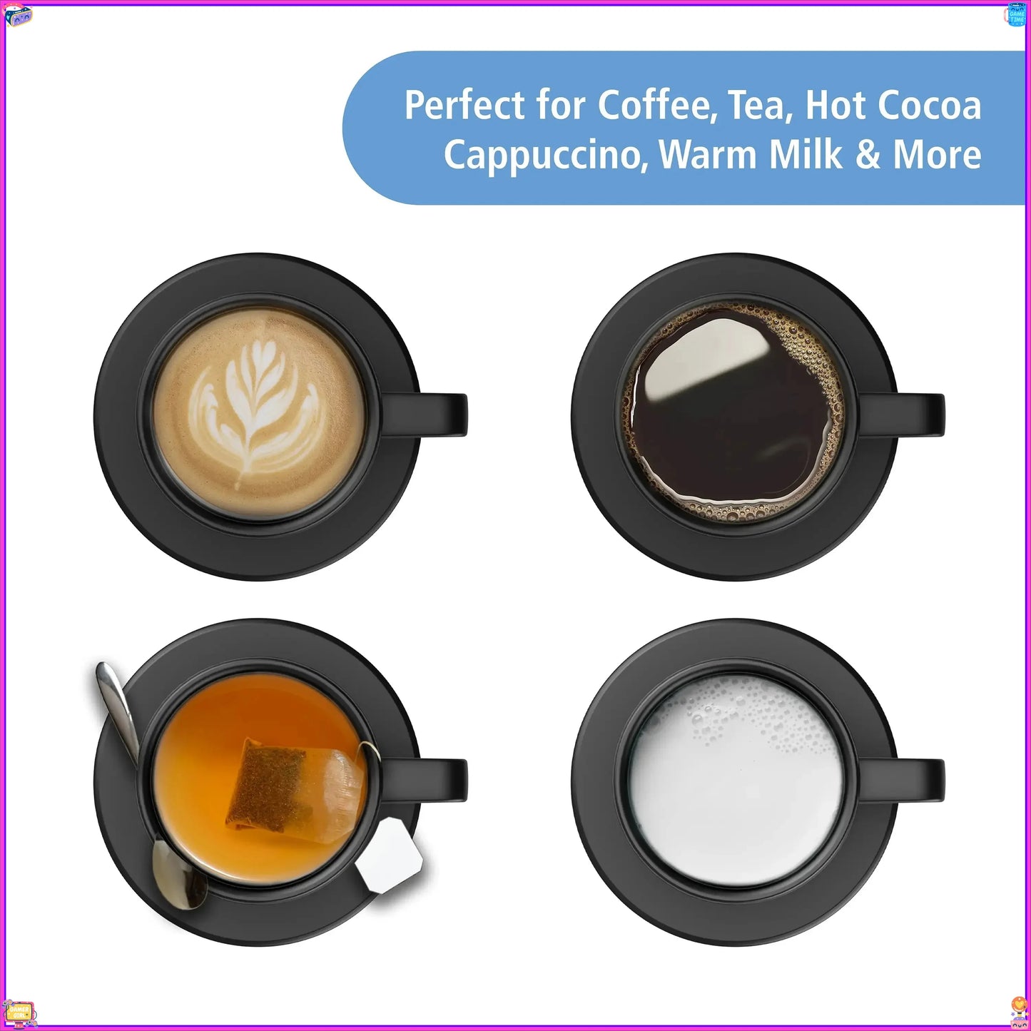 Temperature Coffee Mug Stainless Steel with USB Warmer Base