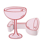Pink Cocktail-Shaped Name Place Cards