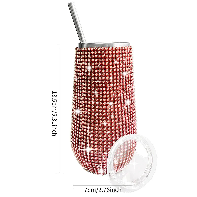 Rhinestone Wine Tumbler