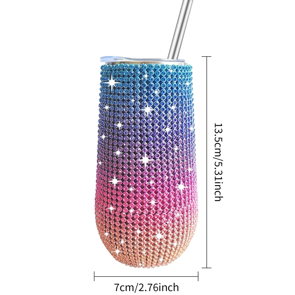 Rhinestone Wine Tumbler