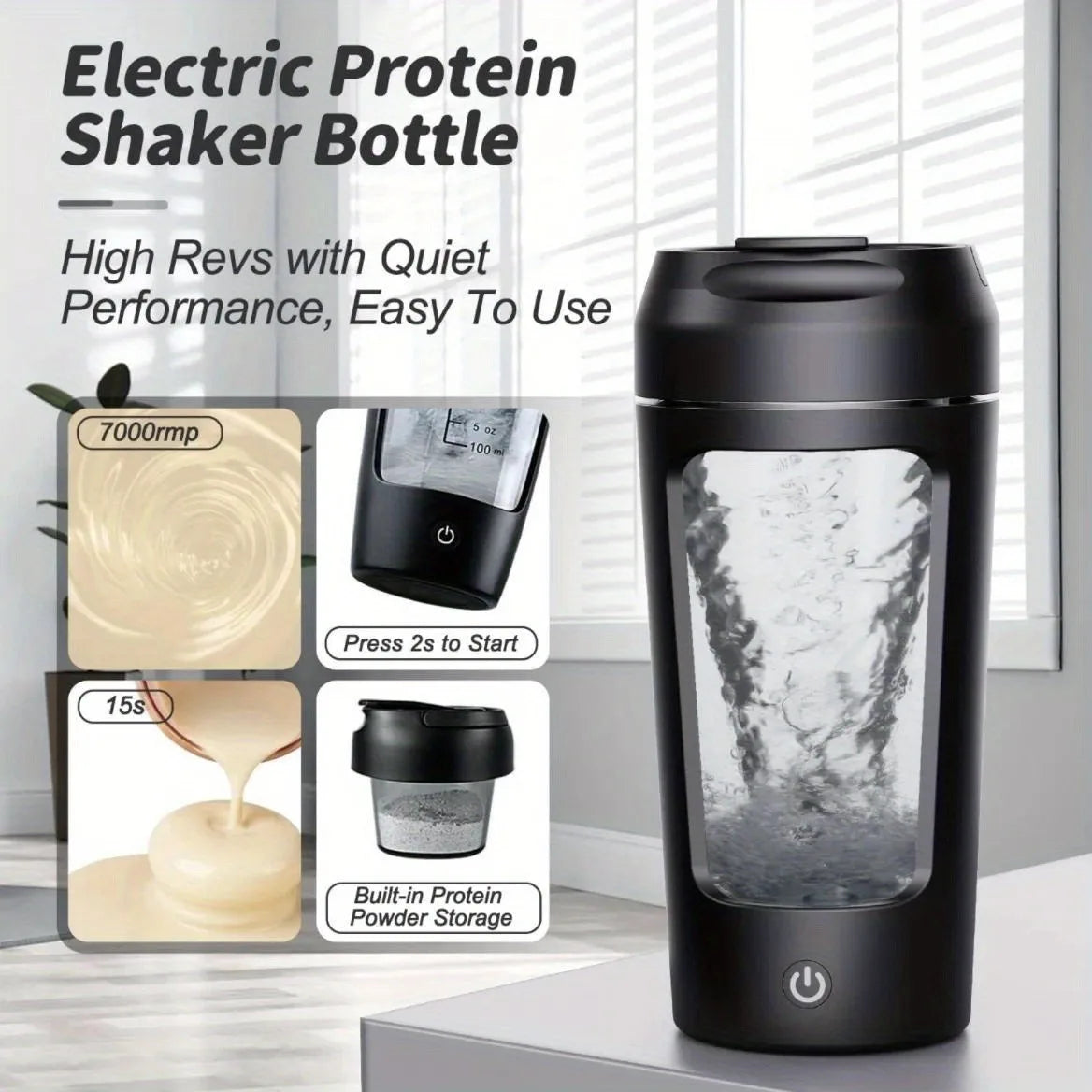 Electric Automatic Protein Powder Mixing Bottle