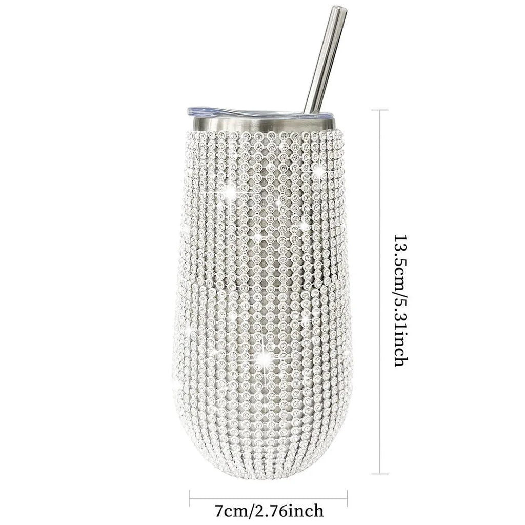 Rhinestone Wine Tumbler