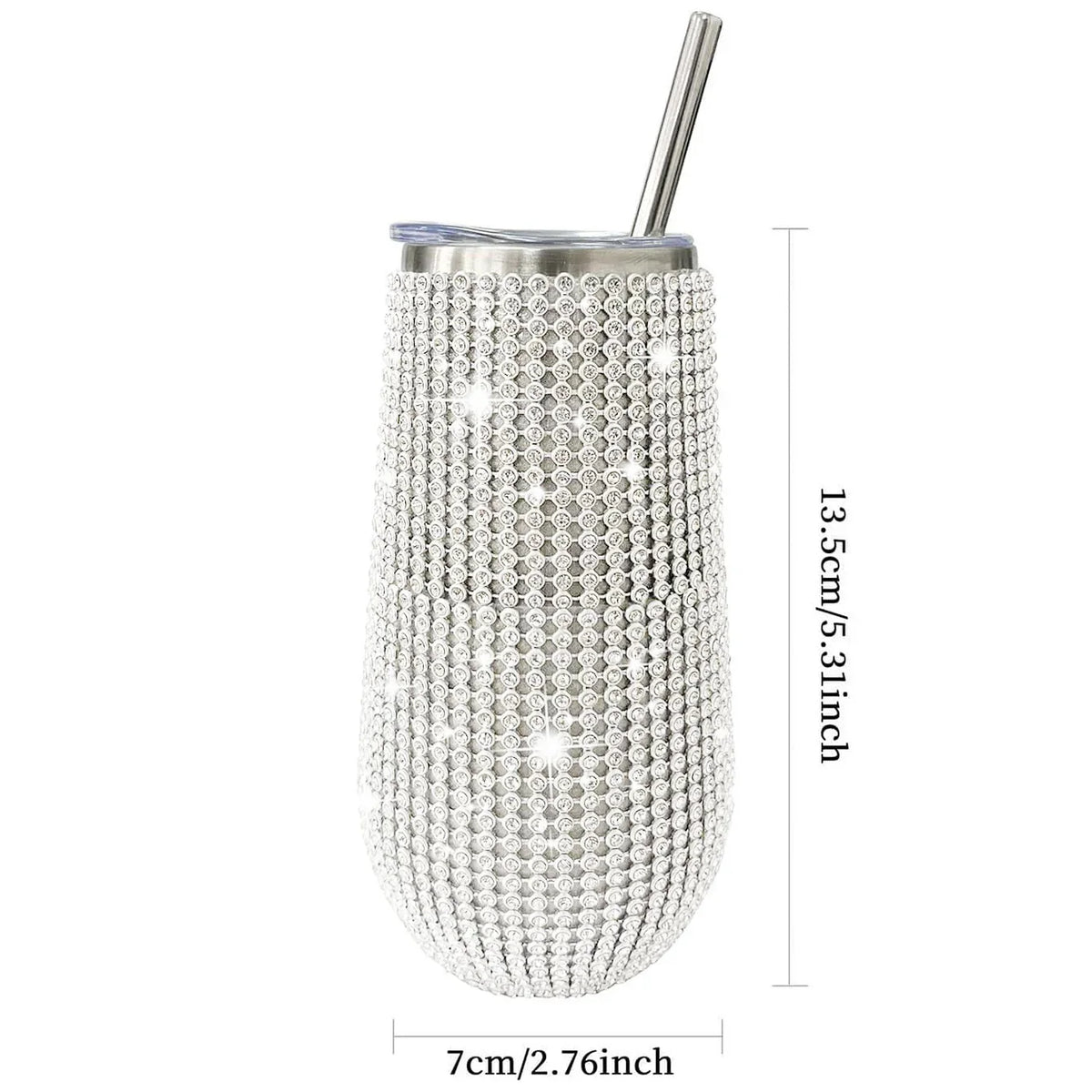 Rhinestone Wine Tumbler