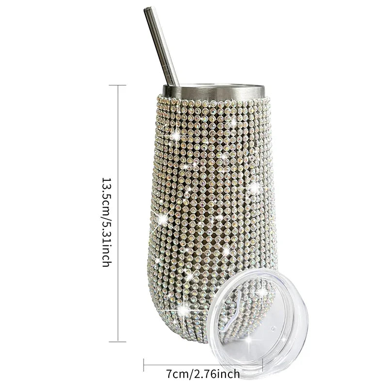 Rhinestone Wine Tumbler